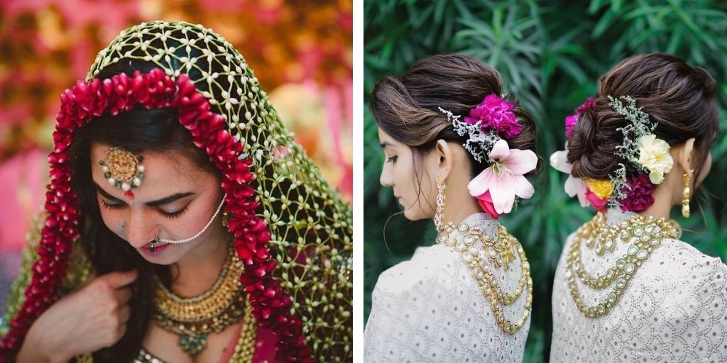 floral accessories for mehndi