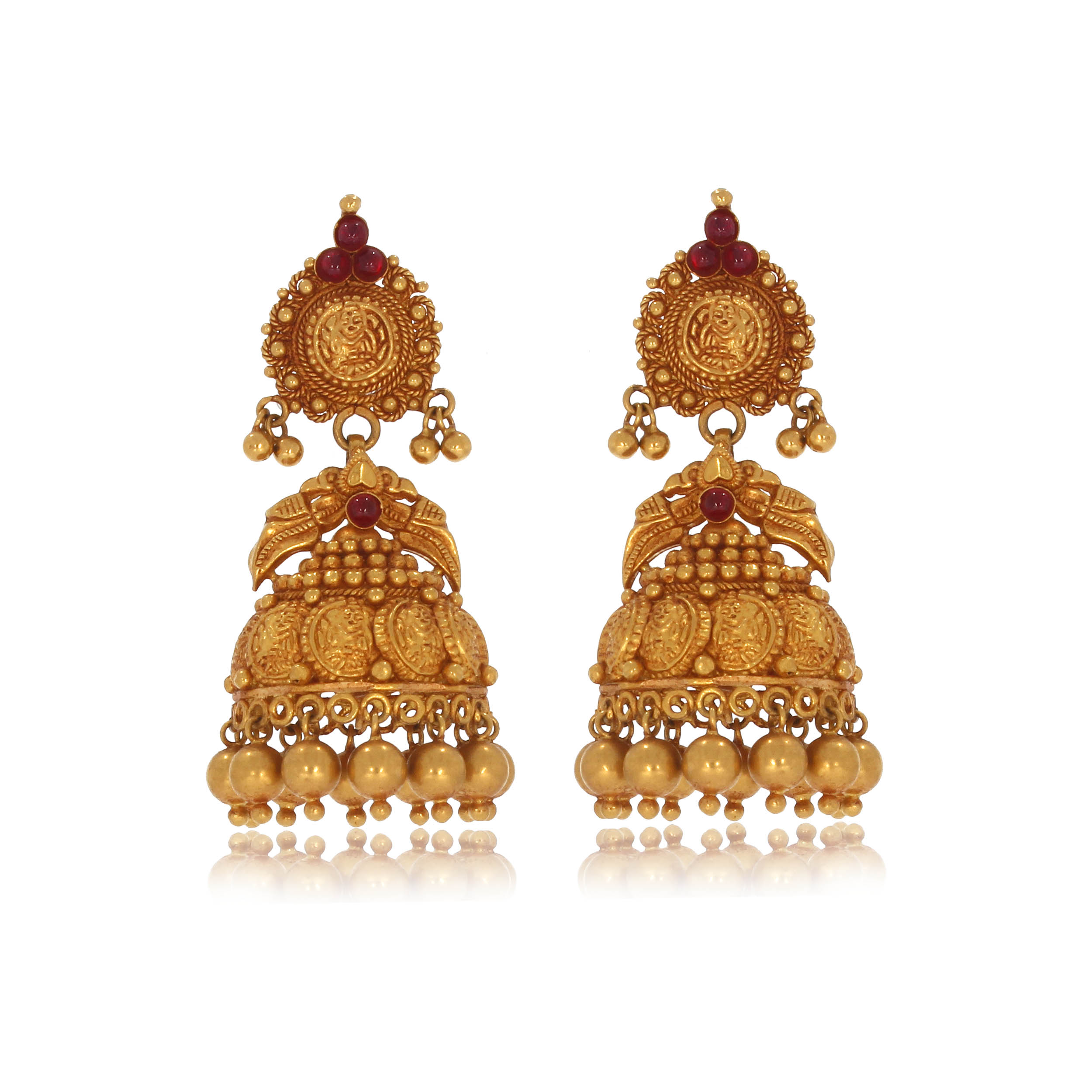 Buy 22Kt Exquisite Gold Bengali Earrings 78VZ862 Online from Vaibhav  Jewellers