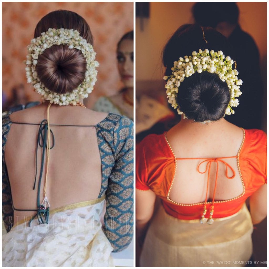 Hindu wedding hair with jasmine flowers | Indian hairstyles, Indian bridal  hairstyles, Flowers in hair