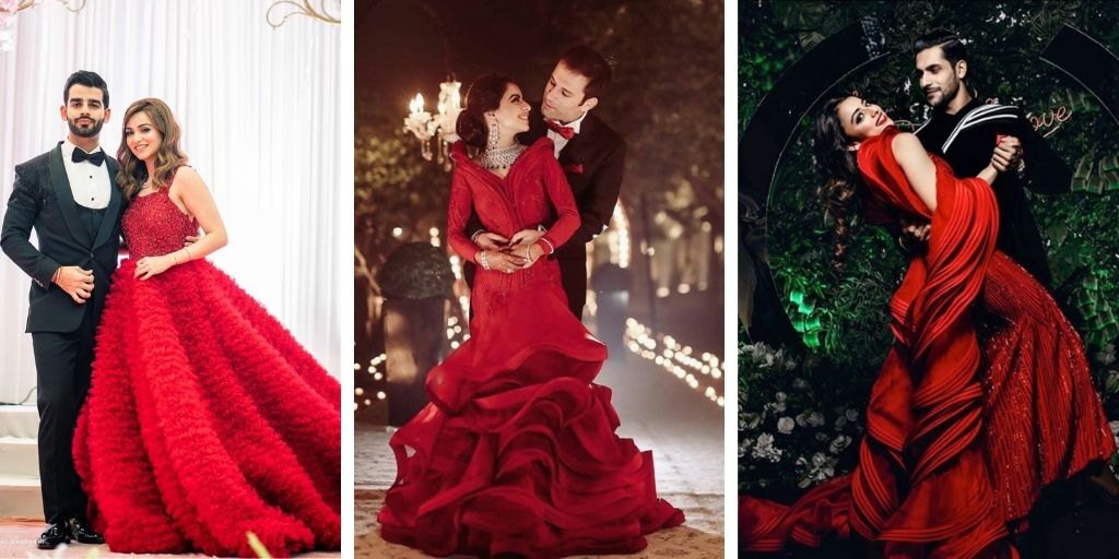 Our Favourite Brides in Spectacular Wedding Outfits by Manish Malhotra |  Indian wedding reception gowns, Indian wedding gowns, Indian wedding  reception outfits