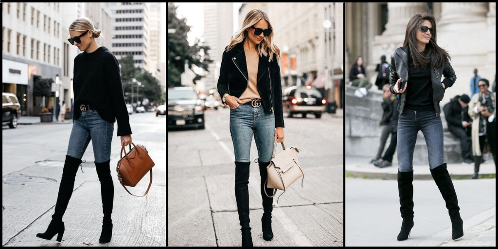 Top Trending Shoes To Wear With Skinny Jeans-Knee-Length Boots