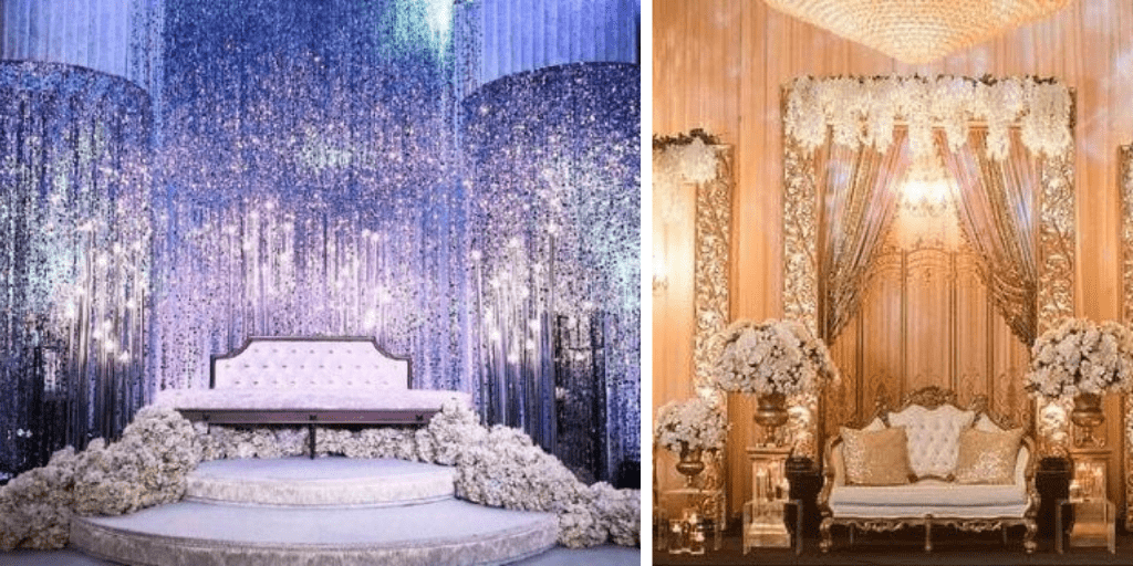 Shining Glitter Strings for Wedding Stage Decoration