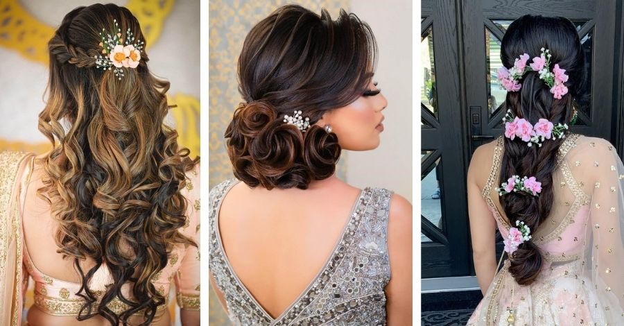 30 Bridal Hairstyles For Long And Straight Hair: Messy Buns To Braids To  Slay Your Wedding Look