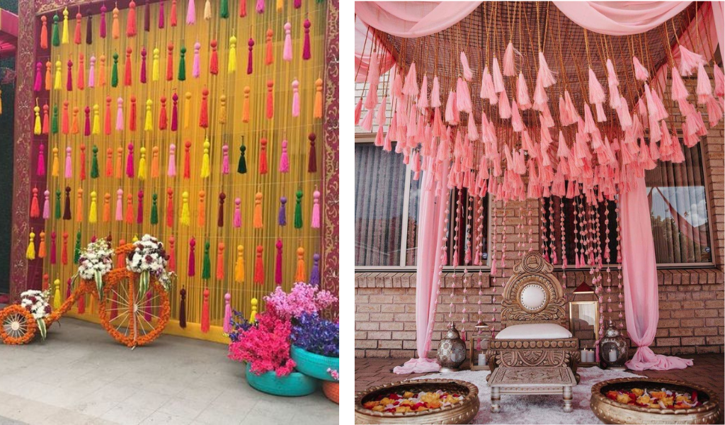Diy Decor Ideas For Haldi And Mehendi At Home Styl Inc - Simple Mehndi Function Decoration Ideas At Home