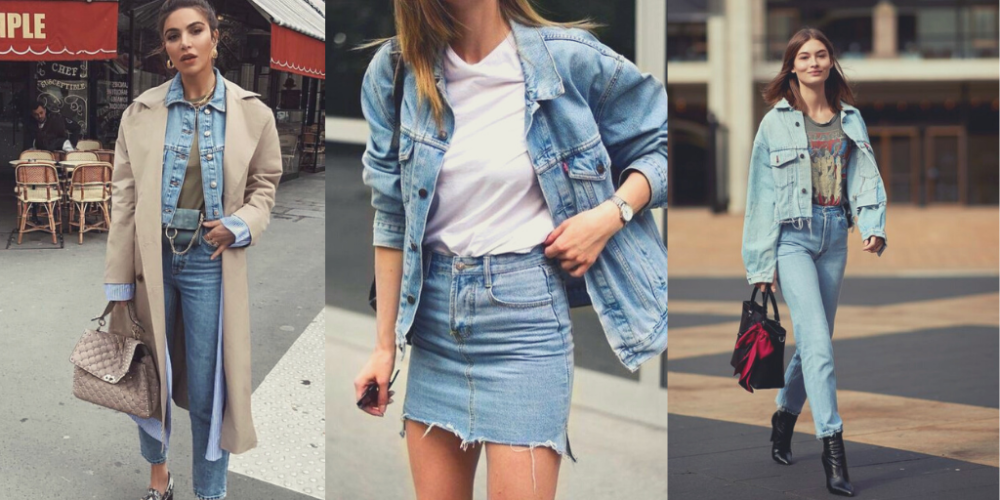 Use a denim style jacket to create effortlessly stylish looks - Styl Inc