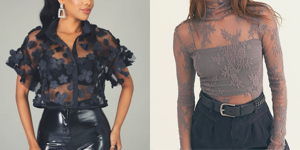Sheer tops 101: Here's how to style and carry them well - Styl Inc