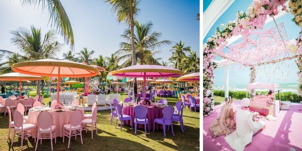 pastel colour wedding theme