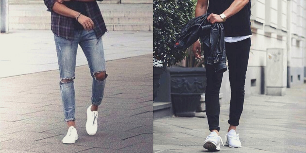 sneakers with skinny jeans men