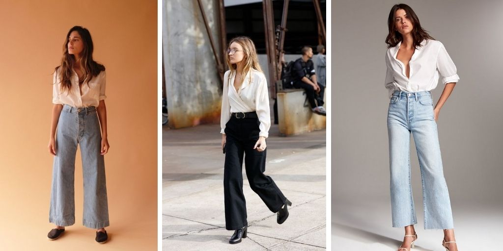 What To Wear With Wide Leg Jeans And Pants: How To Style Them 