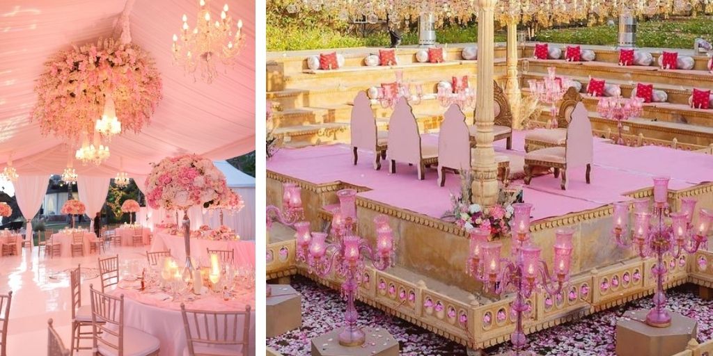 pink wedding deoration ideas