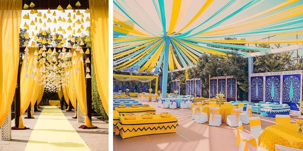 yellow wedding decor ideas