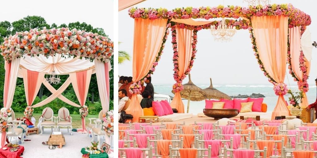 peach wedding decoration ideas