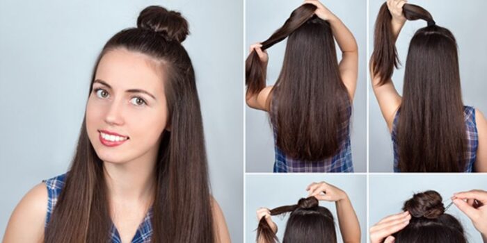 Super Easy Hairstyles That Don T Require A Hair Tie Or Any Hot Tool   Hairstyles With No Hair Ties 6 700x350 