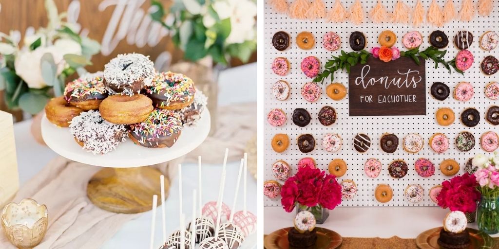 wedding donut cake