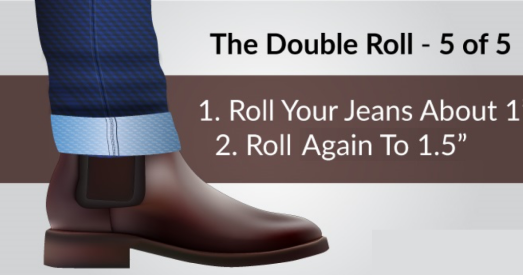 The Double Roll in jeans