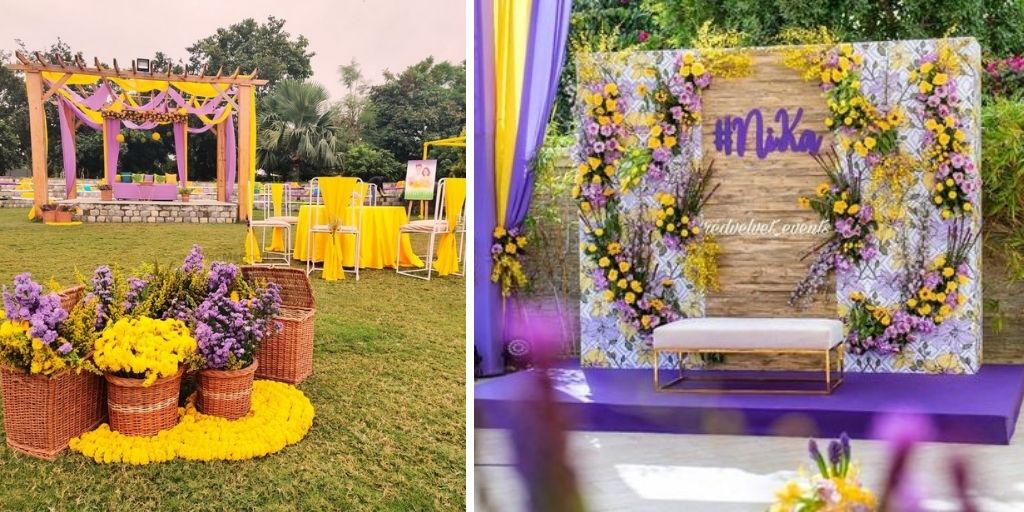 yellow and purple decor ideas