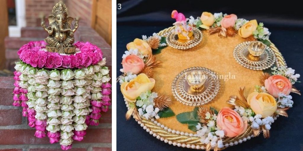 how to decorate pooja thali at home