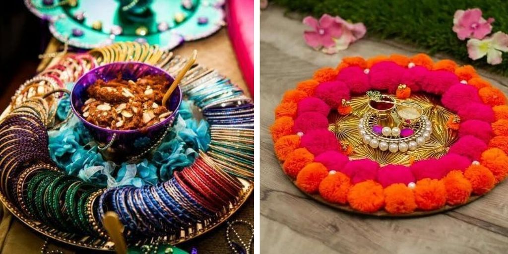 diy rakhi puja thali decor