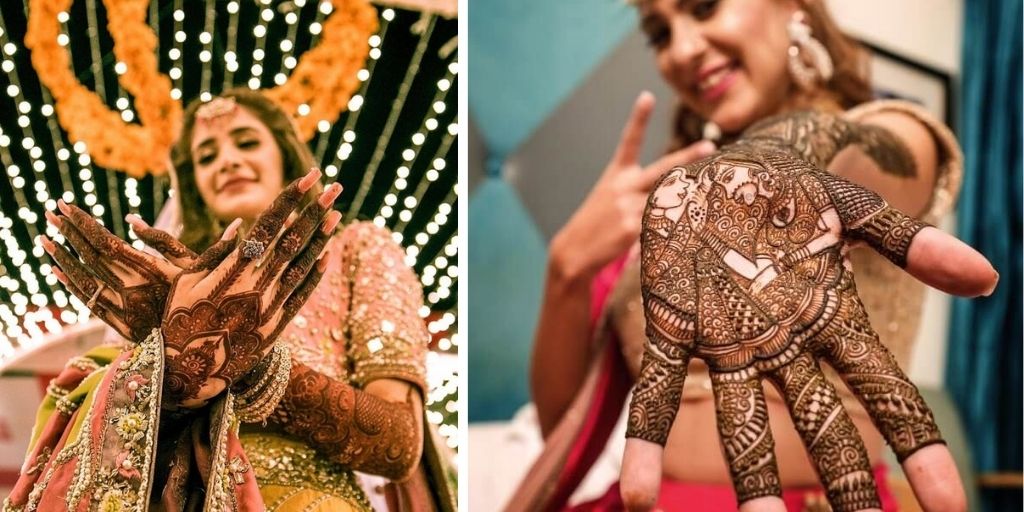 The 5 poses EVERY bride needs for her #Mehendi ❤️ beautiful Gena captu... |  TikTok