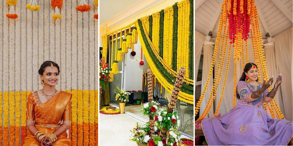 home decor for indian wedding - flowers