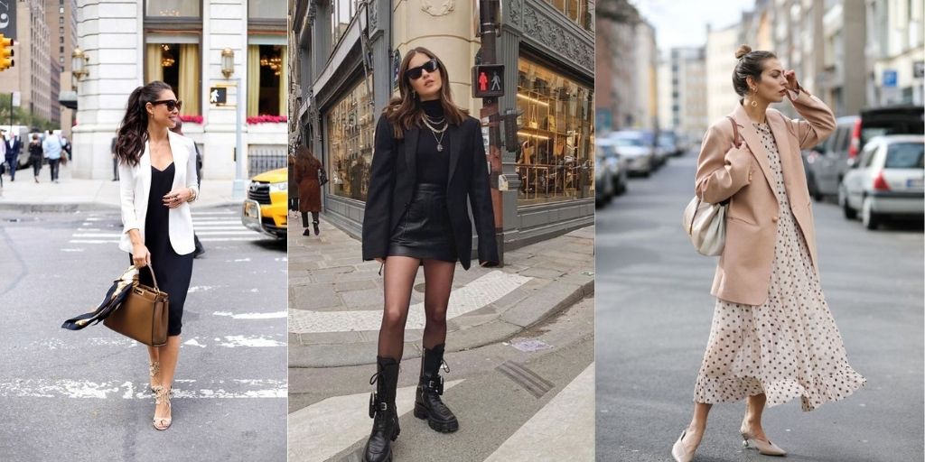 What kind of jacket to wear with a dress? 6 different styles - Styl Inc