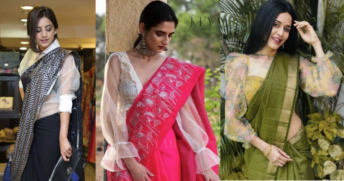 9 Attractive 3/4 Sleeves Blouse Designs Ideas Styl Inc — free download