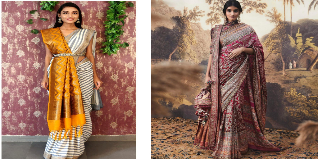 Saree draping styles images