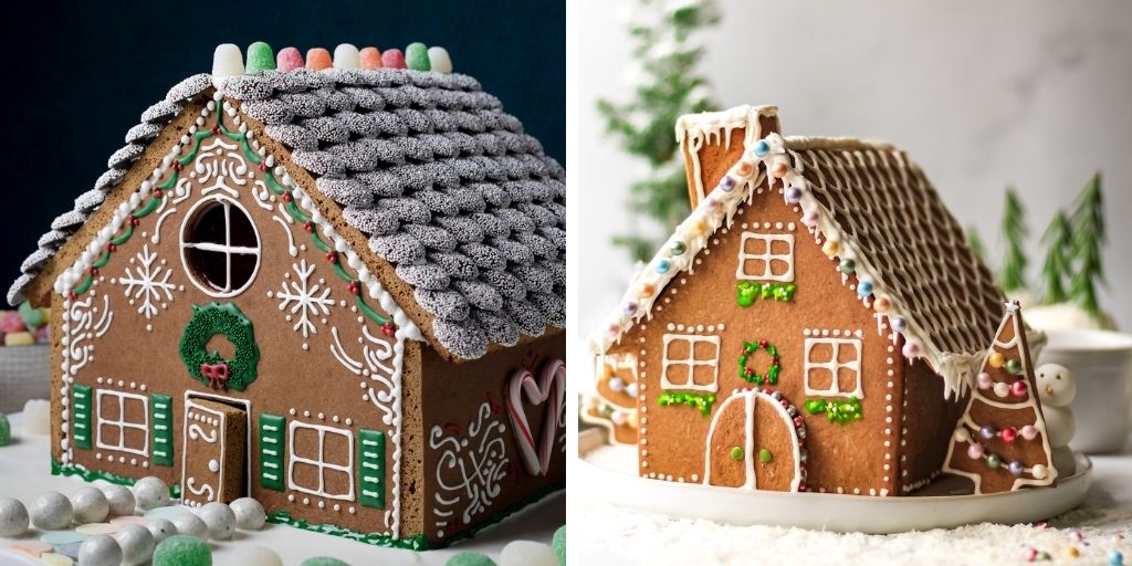 gingerbread house making christmas