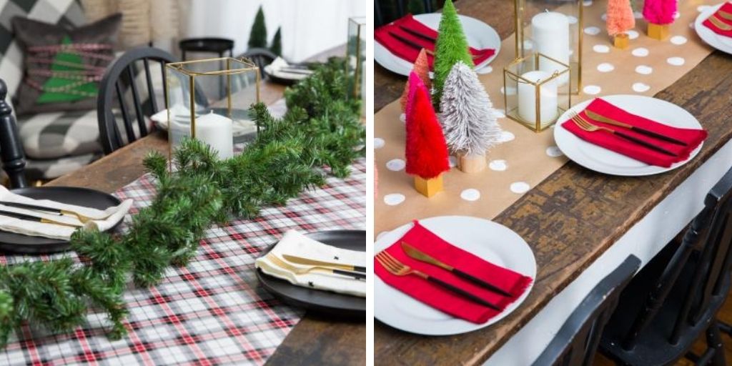 wrapping paper table runner