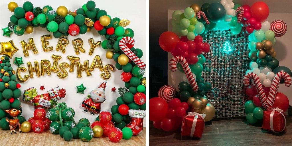 christmas themed balloons