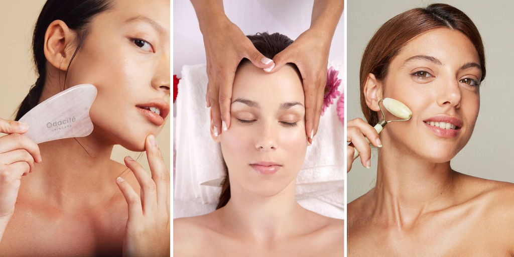 tips for glowing skin - massage