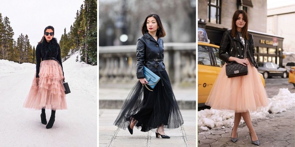 tulle skirts for winters