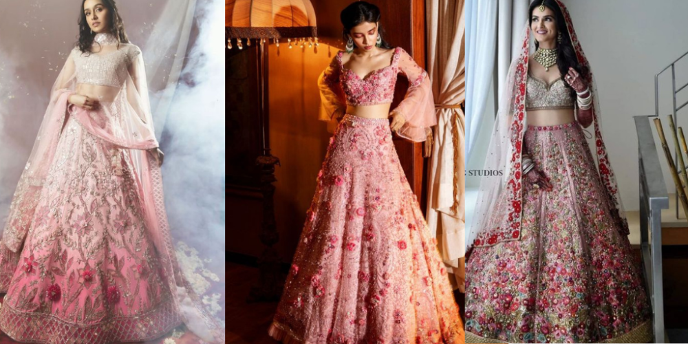 Here are some ideas for the perfect pink bridal lehenga - Styl Inc