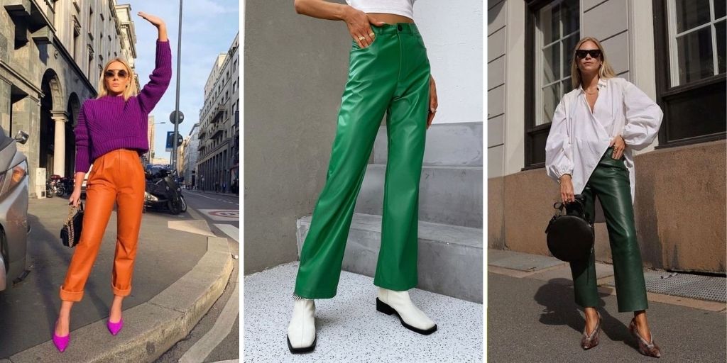 faux leather pants styles