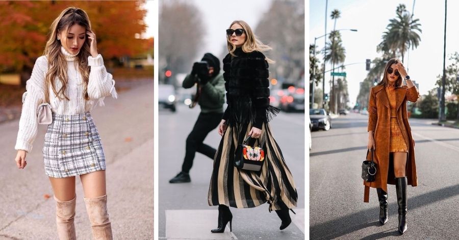 how to wear skirts in winter