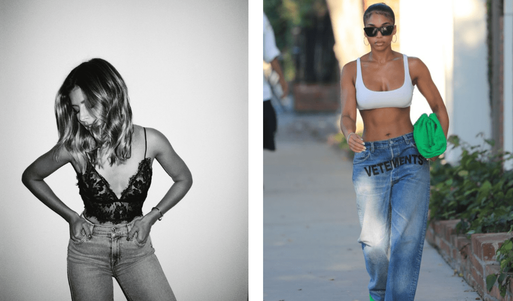 Style a bralette as a crop top