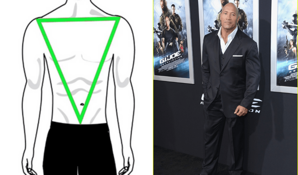 Men's Body Shapes: Inverted triangle 