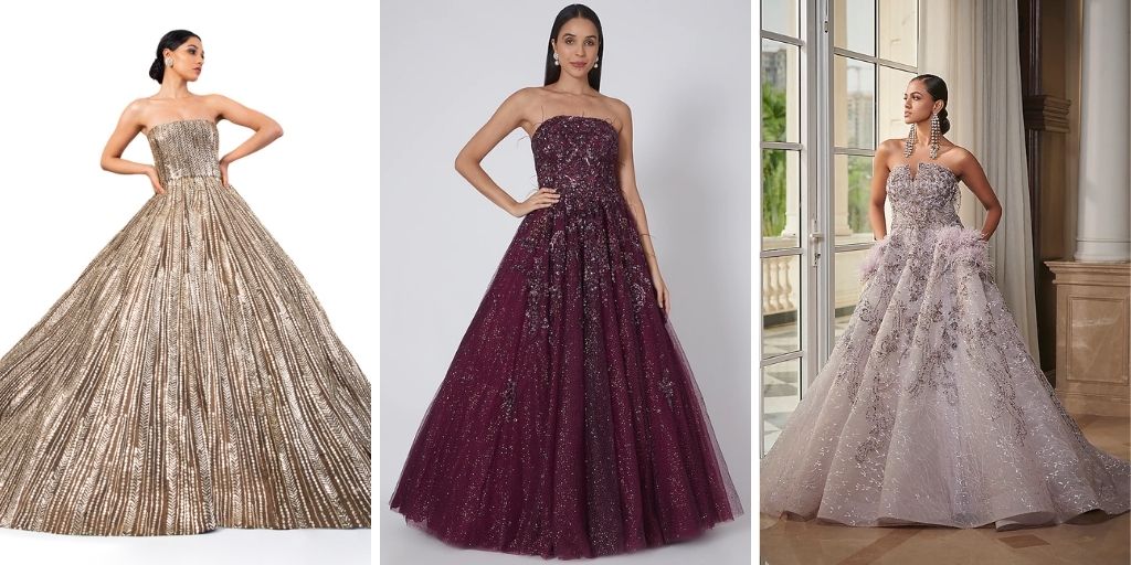 cocktail party ball gowns