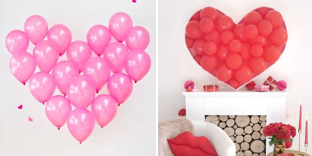 balloons heart decoration DIY