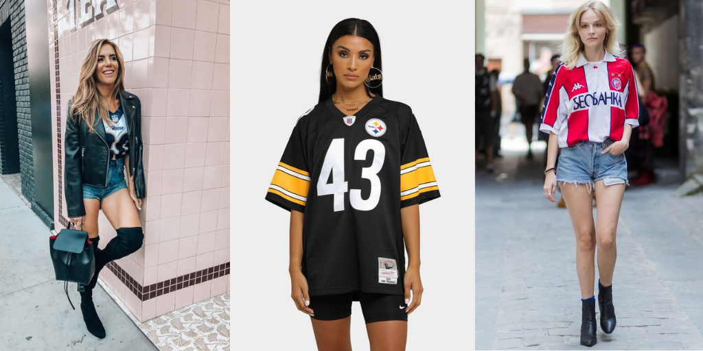 Here S How To Create Outfits With A Football Jersey Styl Inc Kembeo