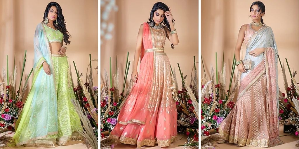 Brown Wedding Wear Designer Lehenga at Rs 50000 in Sham Chauras I | ID:  2851671021073