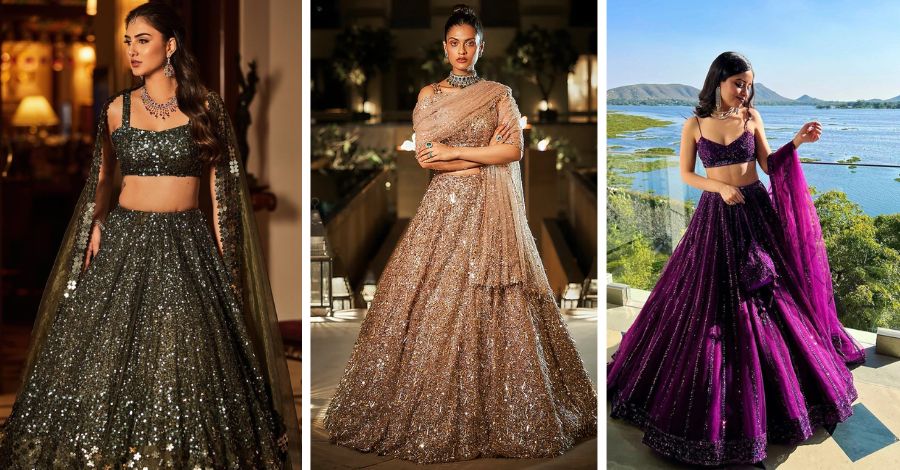Designers You Must Check for That Perfect Blingy Sequinned Lehengas of your Dreams