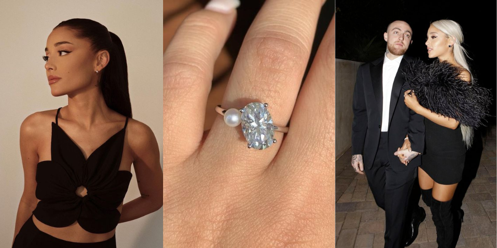 celebrity engagement rings - ariana