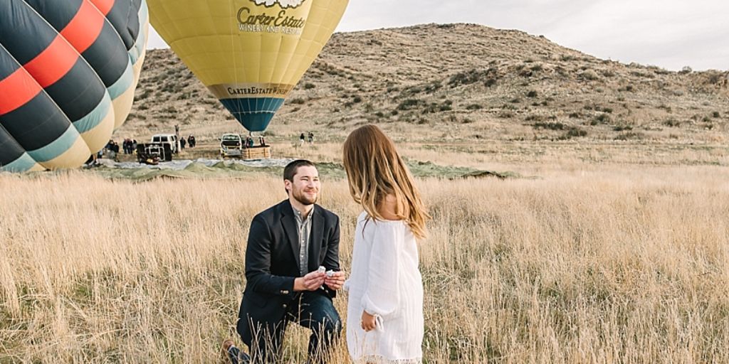 hot air balloon ride proposal