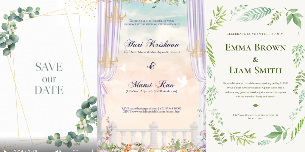 Online Wedding Invitation Video Maker? Here are Some Really User-Friendly Options