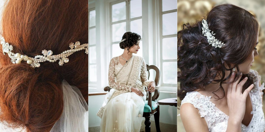 Gold Bridal Hair Accessories | Arabia Weddings
