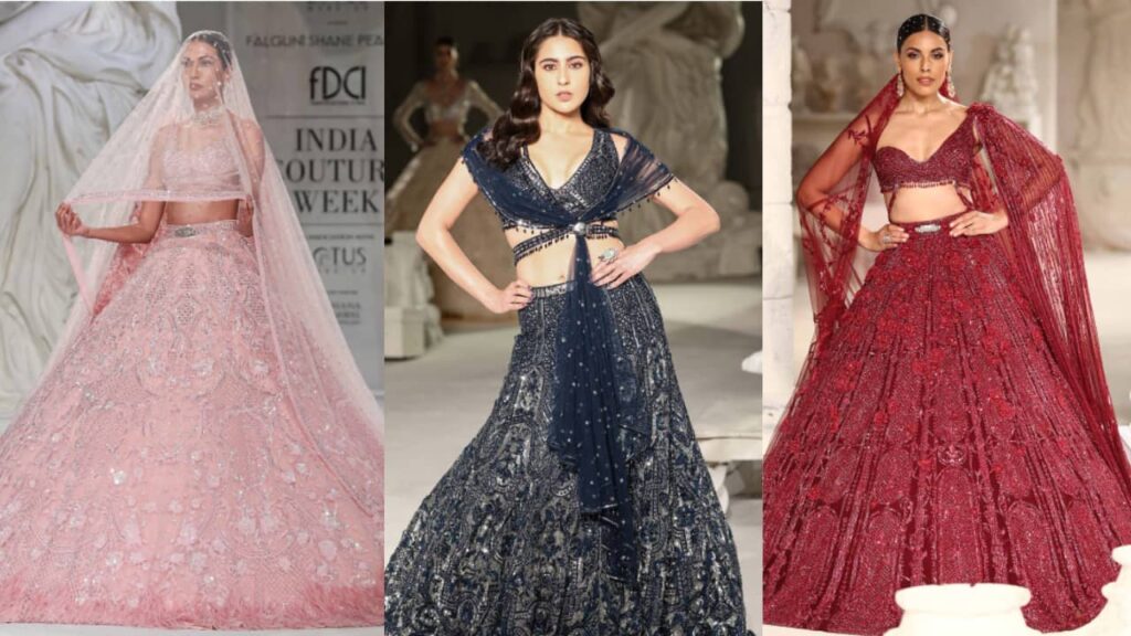 Celebrity Bridal Lehengas Shining from Pre to Post Wedding Ceremonies