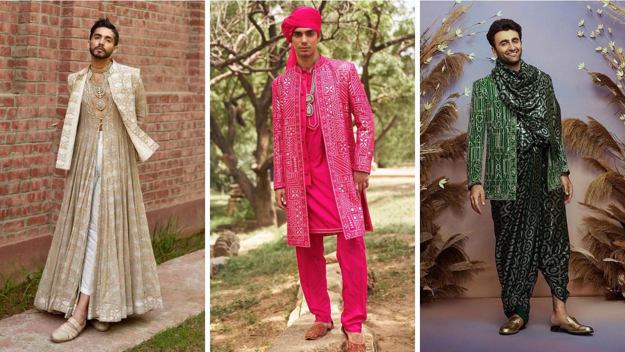 Non-traditional groom attires