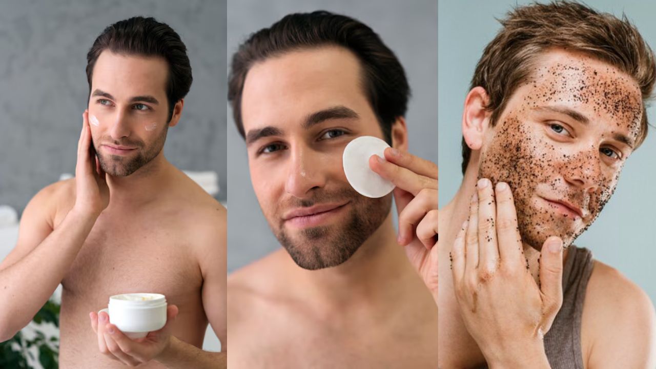 Skincare groom styling