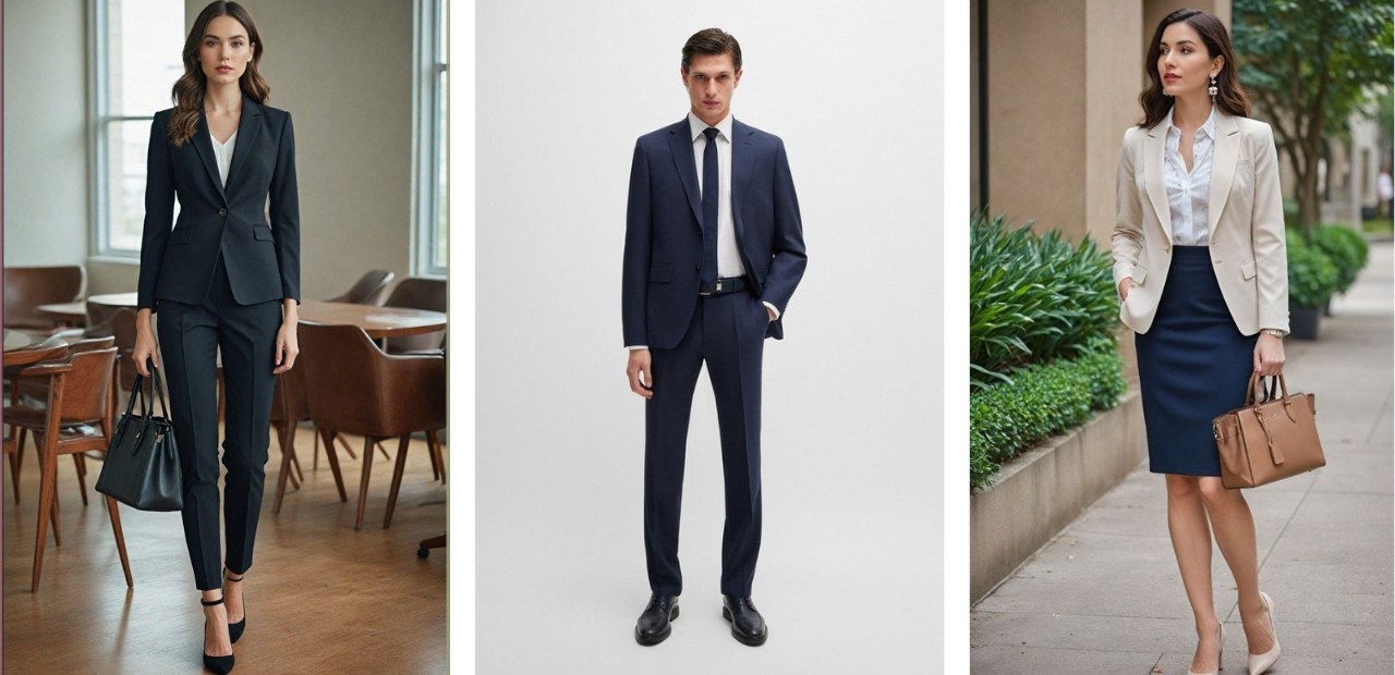 business formal, formal outfits, pant suit